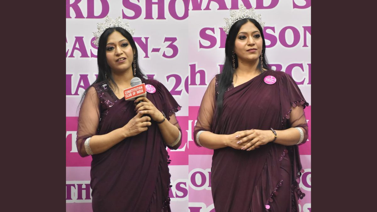 Gurpreet Kaur won the state title of Mrs. India One in a Million 2023, Season 4, Face of Delhi NCR in classic category at the age of 50