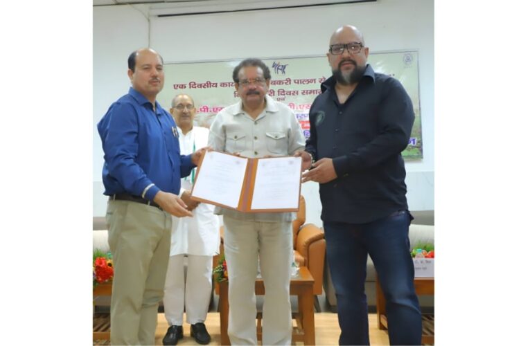 CIRG मथुरा व युवान गोट फार्म ने आधुनिक बकरी पालन हेतु MoU किया